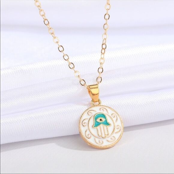 COPY - Necklace Hamsa RhinestoneΒ Zinc Alloy Acrylic Cute Versatileβplus Ipsy neβ¦ - Picture 4 of 10